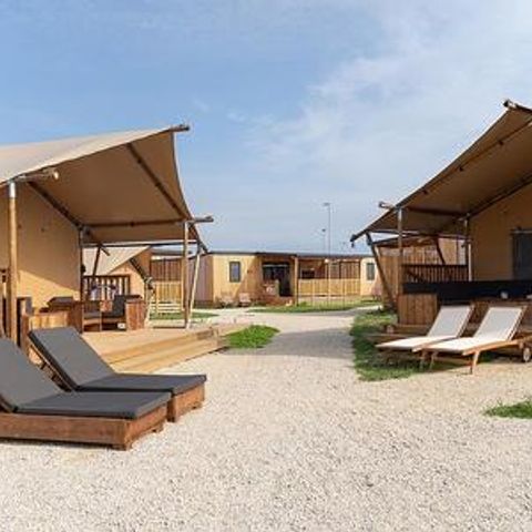 TENTE TOILE ET BOIS 5 personnes - Taiga