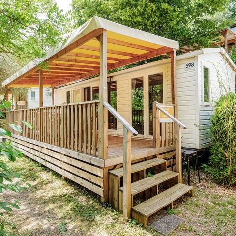 MOBILHOME 6 personnes - Comfort | 2 Ch. | 4/6 Pers. | Terrasse surélevée | Clim.