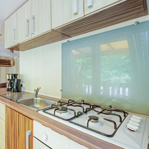 MOBILHOME 6 personnes - Comfort | 2 Ch. | 4/6 Pers. | Terrasse surélevée | Clim.