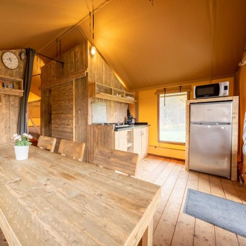 TENTE TOILE ET BOIS 6 personnes - hu Glamp Premium XL	Tenda
