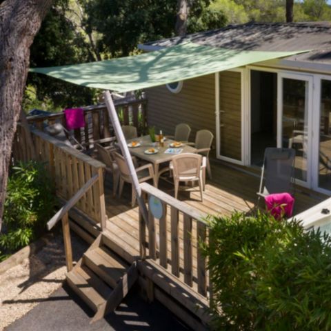 MOBILHOME 6 personnes - LUXE ZEN avec spa privatif