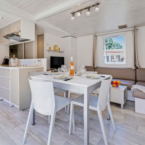 MOBILHOME 6 personnes - LUXE Master Zen + Clim+ TV+ 2 SDBains