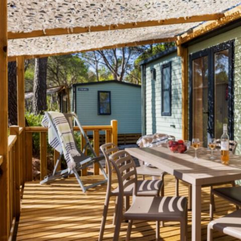 Mobilhome 6 personnes - GREEN - LODGE - 3 chambres - Clim - TV
