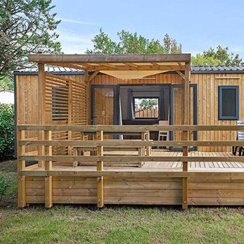 MOBILHOME 6 personnes - Ultimate | 3 Ch. | 6 Pers. | Terrasse Surélevée | 2 SDB | Clim. | TV
