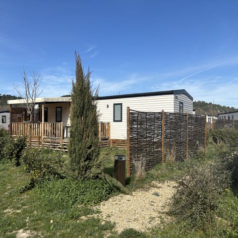 MOBILHOME 8 personnes - Comfort XL | 4 Ch. | 8 Pers. | Terrasse surélevée | 2 SDB | Clim.