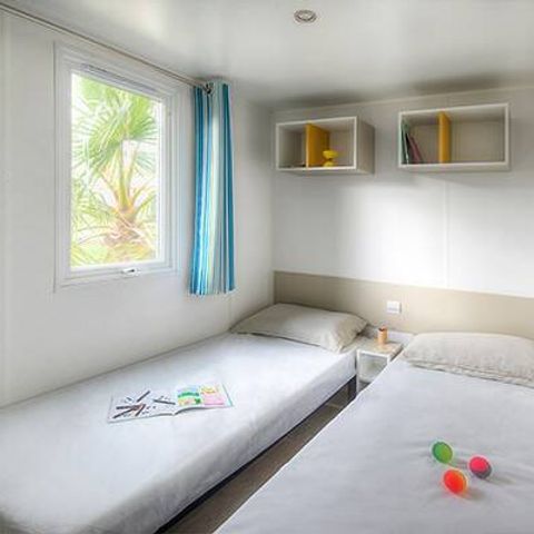 MOBILHOME 6 personnes - Ultimate | 3 Ch. | 6 Pers. | Terrasse surélevée | Jacuzzi | 2 SDB | Clim. | TV
