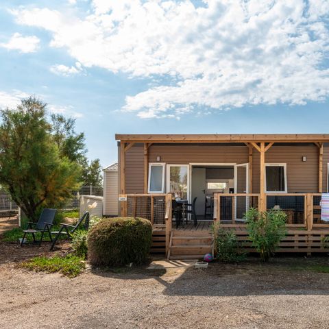 MOBILHOME 6 personnes - Premium | 3 Ch. | 6 Pers. | Terrasse Lounge | Clim. | TV