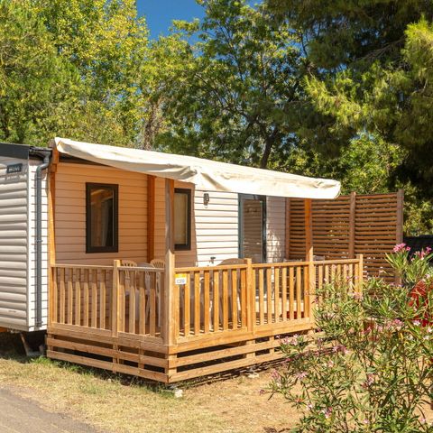 MOBILHOME 6 personnes - Comfort | 3 Ch. | 6 Pers. | Terrasse surélevée | Clim. | TV