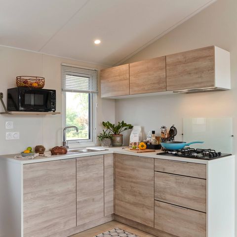 MOBILHOME 6 personnes - Comfort | 3 Ch. | 6 Pers. | Terrasse surélevée | Clim. | TV