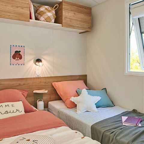 MOBILHOME 6 personnes - Comfort | 2 Ch. | 4/6 Pers. | Terrasse surélevée | Clim.