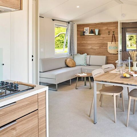 MOBILHOME 6 personnes - Comfort | 2 Ch. | 4/6 Pers. | Terrasse surélevée | Clim.