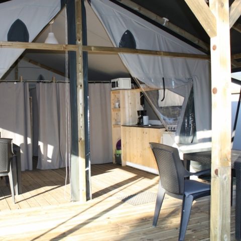 BUNGALOW TOILÉ 6 personnes - Extra Luxe Lodgetent (LG) - Sans salle de bain