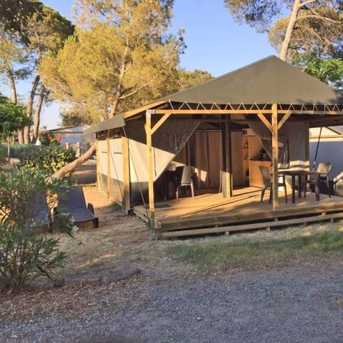 BUNGALOW TOILÉ 6 personnes - Extra Luxe Lodgetent (LG) - Sans salle de bain