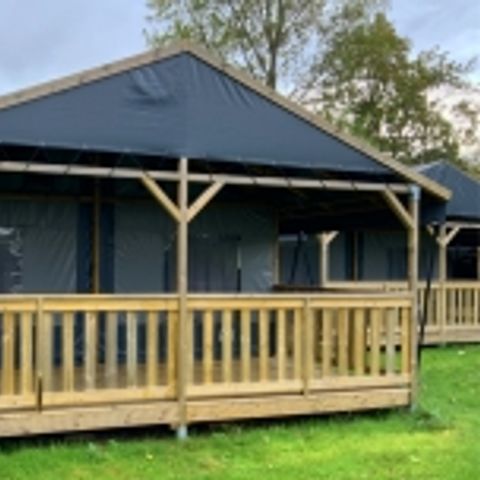 Tente en toile et en bois 6 personnes - Lodgetent, type LG+