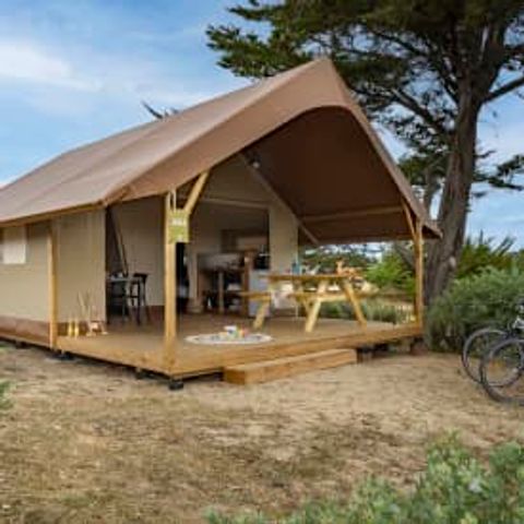 TENTE TOILE ET BOIS 4 personnes - Lodge 4p 2ch **