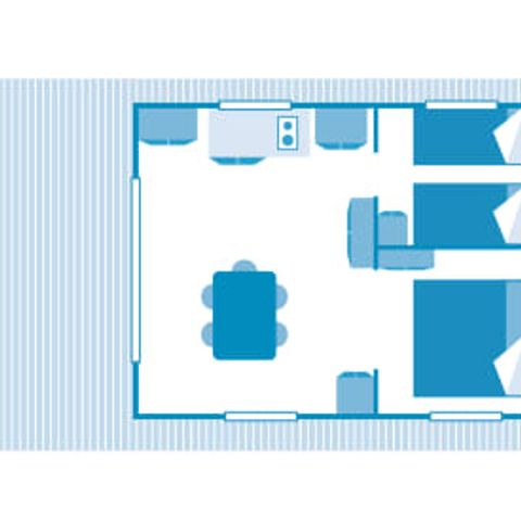 TENTE TOILE ET BOIS 4 personnes - Tente Trappeur 4p 2ch **