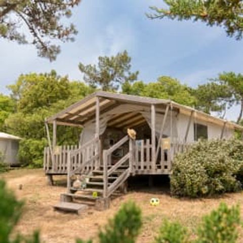 TENTE TOILE ET BOIS 4 personnes - Tente Trappeur 4p 2ch **