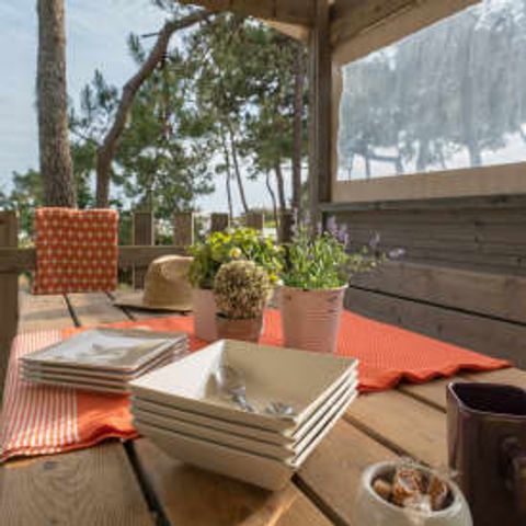 Tente en toile et en bois 6 personnes - Lodge Sweet Home 4/6p 2ch ****