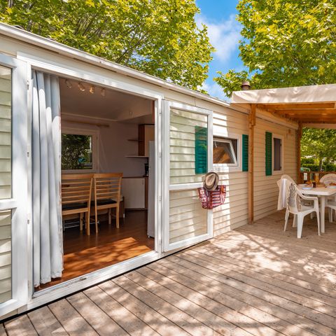 MOBILHOME 6 personnes - Classic | 2 Ch. | 4/6 Pers. | Terrasse surélevée | Clim.