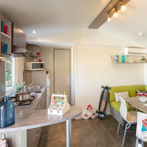 MOBILHOME 6 personnes - Classic | 2 Ch. | 4/6 Pers. | Terrasse surélevée | Clim.