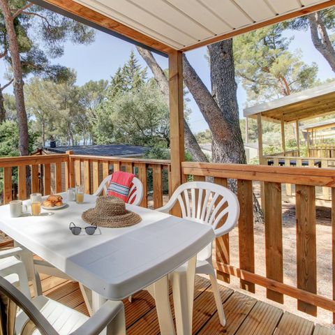 MOBILHOME 4 personnes - Mobil-home | Comfort | 2 Ch. | 4 Pers. | Terrasse surélevée | 1 SDB | Clim.