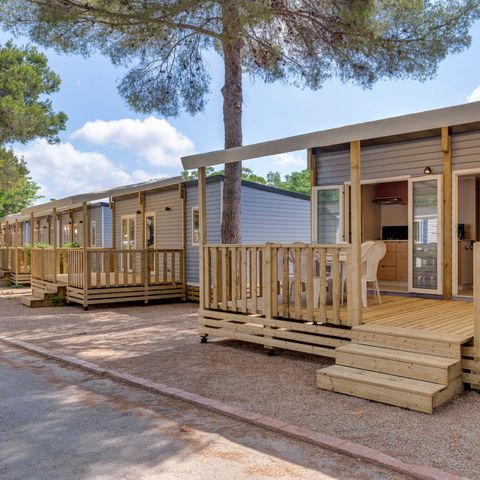 MOBILHOME 6 personnes - Mobil-home | Premium Azure | 2 Ch. | 4/6 Pers. | Terrasse surélevée | Clim.