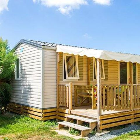 MOBILHOME 6 personnes - Comfort | 3 Ch. | 6 Pers. | Terrasse surélevée | Clim.