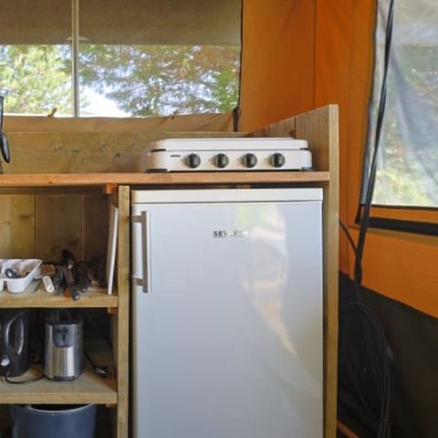 BUNGALOW TOILÉ 6 personnes - Bungalow tente Glamping Tournesol 4+2