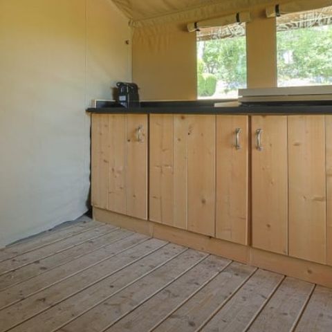 Tente en toile et en bois 5 personnes - Ciboulette