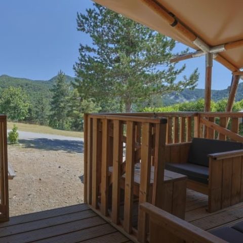 TENTE TOILE ET BOIS 5 personnes - Ciboulette