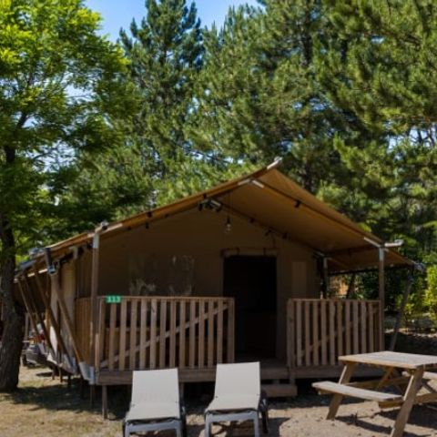 Tente en toile et en bois 5 personnes - Ciboulette