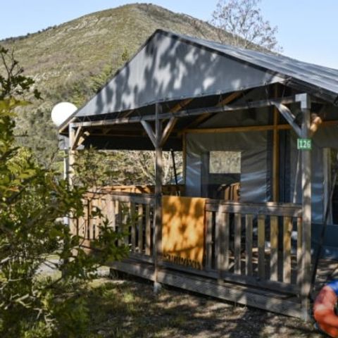 BUNGALOW TOILÉ 4 personnes - Bungalow tente Glamping Camomille