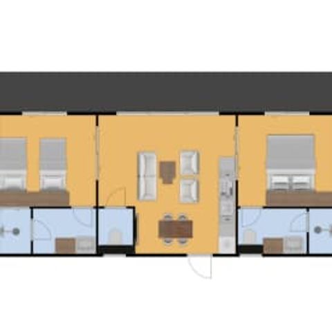 MOBILHOME 4 personnes - Mobil home Cerfeuil