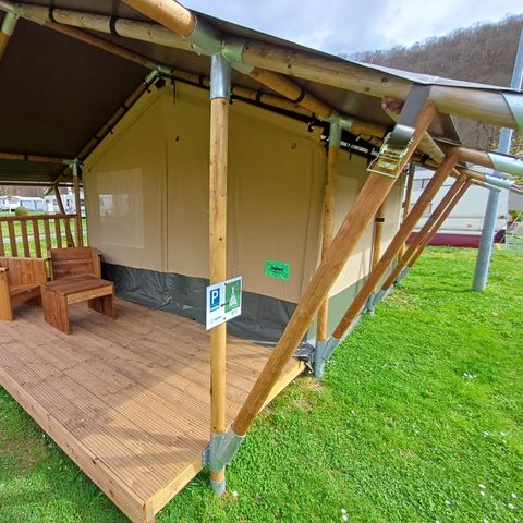 TENTE TOILE ET BOIS 4 personnes