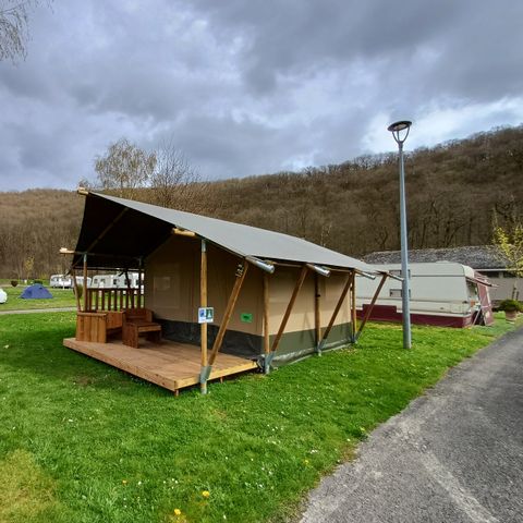 Tente en toile et en bois 4 personnes