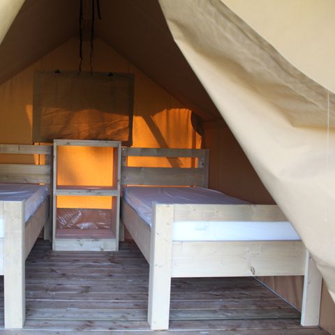 Tente en toile et en bois 2 personnes