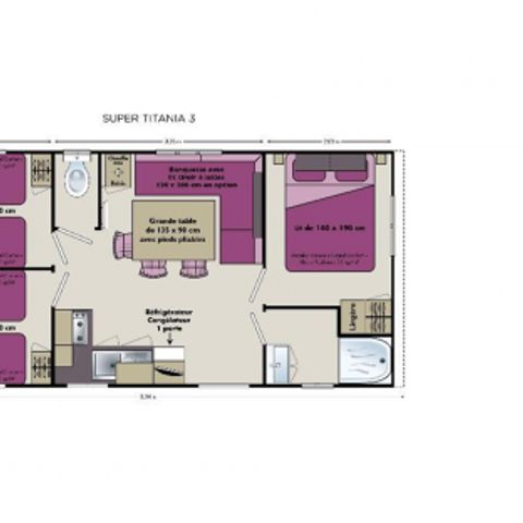 MOBILHOME 6 personnes - TITANIA