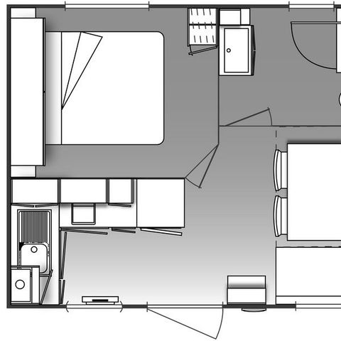 MOBILHOME 3 personnes - GIGARO