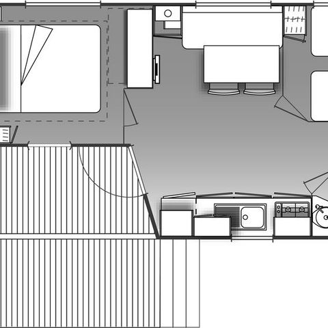 MOBILHOME 4 personnes - CAP LARDIER