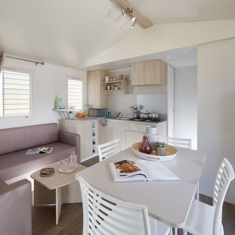 MOBILHOME 6 personnes - 3 chambres - TV + Clim
