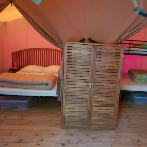 TENTE TOILE ET BOIS 5 personnes - Nature Lodges 4/5P 1Ch
