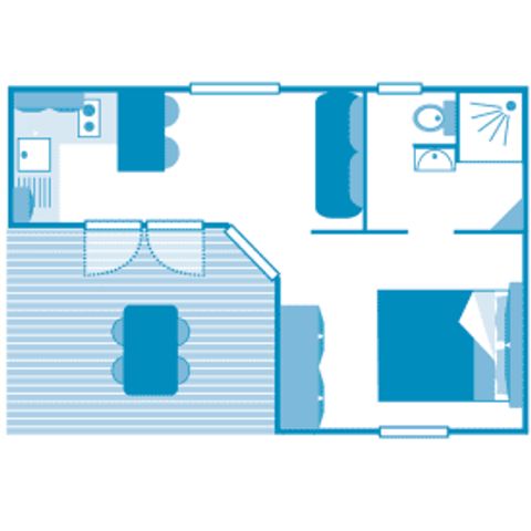 MOBILHOME 2 personnes - Cottage 2p 1ch **