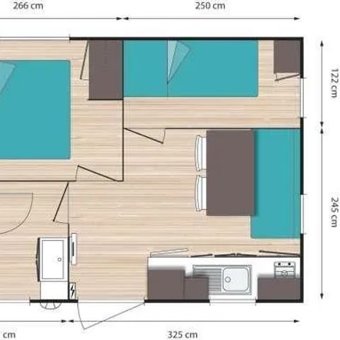 MOBILHOME 4 personnes - Classique 2 chambres 4 personnes