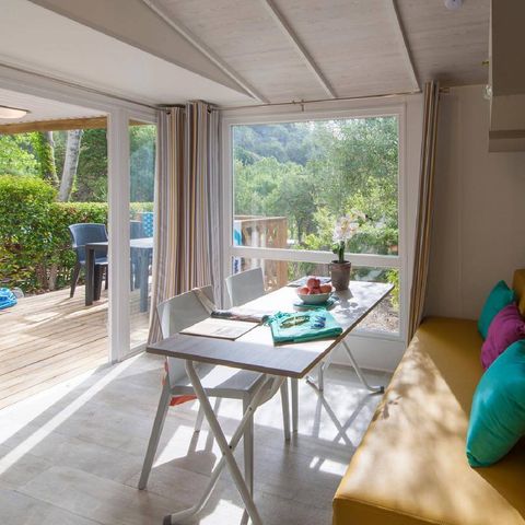 MOBILHOME 6 personnes - Comfort | 2 Ch. | 4/6 Pers. | Terrasse surélevée | Clim. | TV