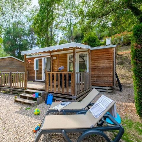 MOBILHOME 5 personnes - Comfort | 2 Ch. | 5 Pers. | Terrasse surélevée | Clim. | TV