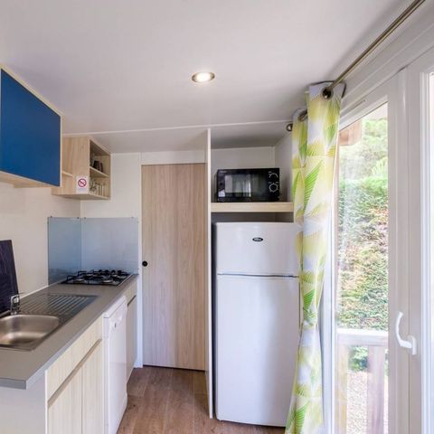 MOBILHOME 5 personnes - Comfort | 2 Ch. | 5 Pers. | Terrasse surélevée | Clim. | TV