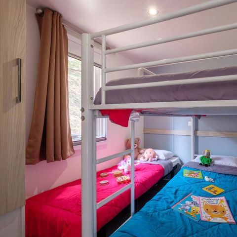 MOBILHOME 5 personnes - Comfort | 2 Ch. | 5 Pers. | Terrasse surélevée | Clim. | TV