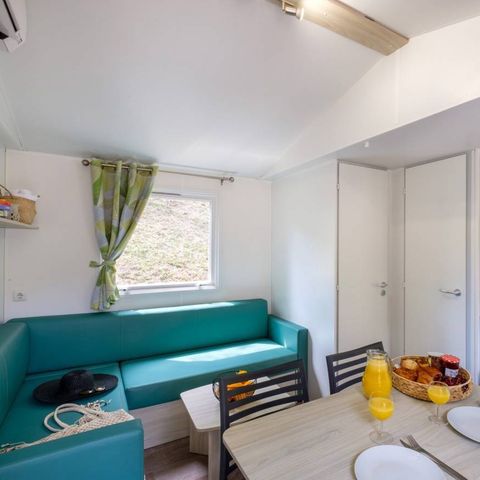 MOBILHOME 5 personnes - Comfort | 2 Ch. | 5 Pers. | Terrasse surélevée | Clim. | TV