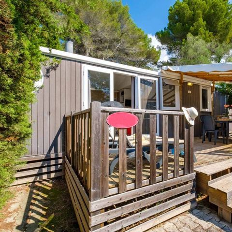 MOBILHOME 6 personnes - Comfort | 3 Ch. | 6 Pers. | Terrasse surélevée | Clim. | TV
