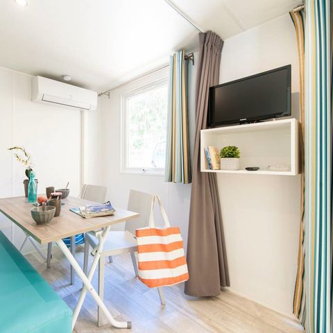 MOBILHOME 3 personnes - Mobil-home | Comfort | 1 Ch. | 2/3 Pers. | Terrasse surélevée | Clim. | TV